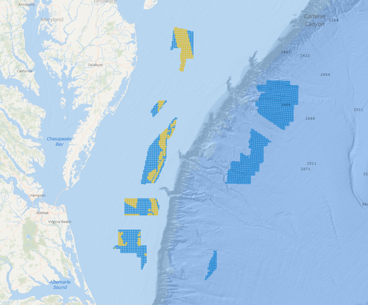 BOEM Central Atlantic Draft Wind Energy Areas Map Now Available