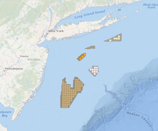 BOEM Wind Planning Areas Map Updated with New NY Bight Sites