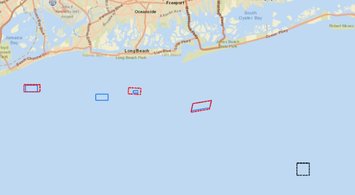 Map Shows Proposed New York Reef Expansion Areas